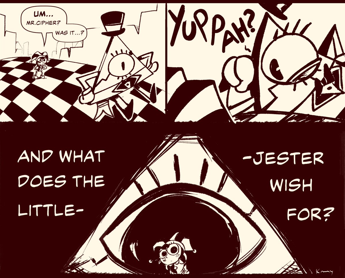 Kamy2425's tweet image. Wrong Universe AU- After A Botched Escape Plan By Bill and Caine, they accidentally swapped places.

"Something's not right" (Part 1)

#TADC #GravityFalls #BillCipher #TheAmazingDigitalCircus #Caine #DigitalPosssession