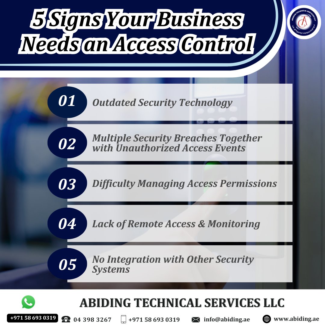 abidingtechllc's tweet image. 🔐 Is your access control ready for 2026? Upgrade to smarter, secure systems with biometrics &amp;amp; real-time monitoring.

👉 abiding.ae/blog/access-co…

📞+971 58 693 0319

#AccessControl #SmartSecurity #CyberSecurity #BusinessSecurity