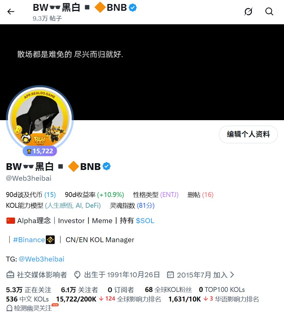 BW🕶️黑白▪️🔶BNB tweet media