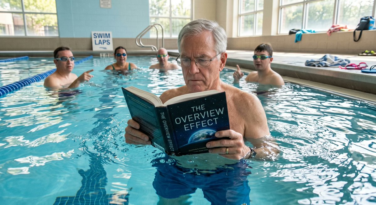 OfficialMoonDAO's tweet photo. It would be like if the person who wrote the definitive textbook on swimming had never been in water.

Except the water is space.

And the textbook is The Overview Effect.

And you can actually fix this by going to https://t.co/htPdcMShnN.

#sendfranktospace https://t.co/IWAIydD7Tt