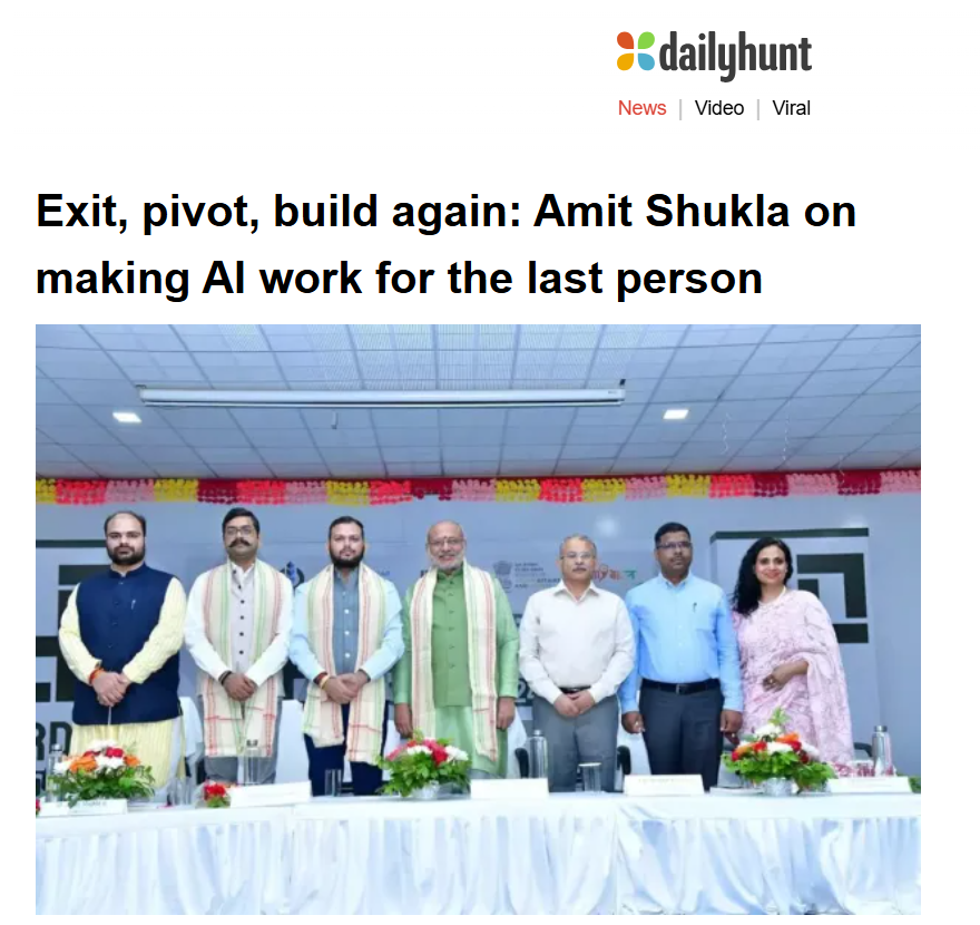 Grateful to <a href="/TheHansIndia/">thehansindia</a> for this feature.

Why build again after EasyGov?

India still has 30% exclusion error in social protection. 
The last person is still waiting.

Grassroots governance. 
Accessible justice. 
Indigenous AI.

Antyodaya is not a scheme. 
It is a design