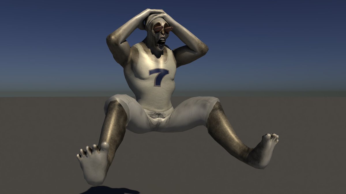 PepperedJ's tweet photo. A good bit of posing practice, created in Autodesk Maya. Made for a 3D Computer Animation class w/ the prompt to produce 5 action poses involving a custom character (Zushu) to demonstrate setup &amp; manipulation of the HumanIK system's toolset.🤸‍♂️ (2/2)
#digitalart #3dmodeling #Maya https://t.co/NP80dinZeV