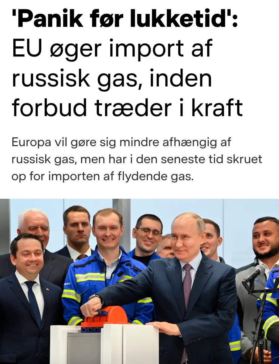 EU og Europa har i deres klimakommunistiske vanvid trappet ned for udvindingen af gas.

Derudover har man indledt sig på en konflikt og krig med en af sine største markeder for import af gas.

Og det har man gjort længe inden man overhovedet var klart til at gå væk fra brugen af