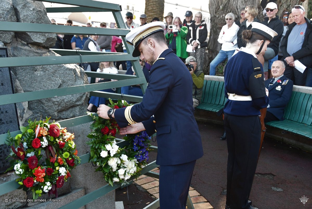 FANC_Officiel's tweet photo. Le 25 avril 2026, l’équipage du BSAOM D’Entrecasteaux a pris part aux commémorations de l’ANZAC Day 🇦🇺 🇳🇿 en Nouvelle-Zélande, une journée marquante de mémoire et de reconnaissance.
Lest we forget. - Souvenons nous toujours.🕊️
#ANZAC #anzacday #LestWeForget #Gallipoli1915 #fanc https://t.co/ow1O7YCkCR