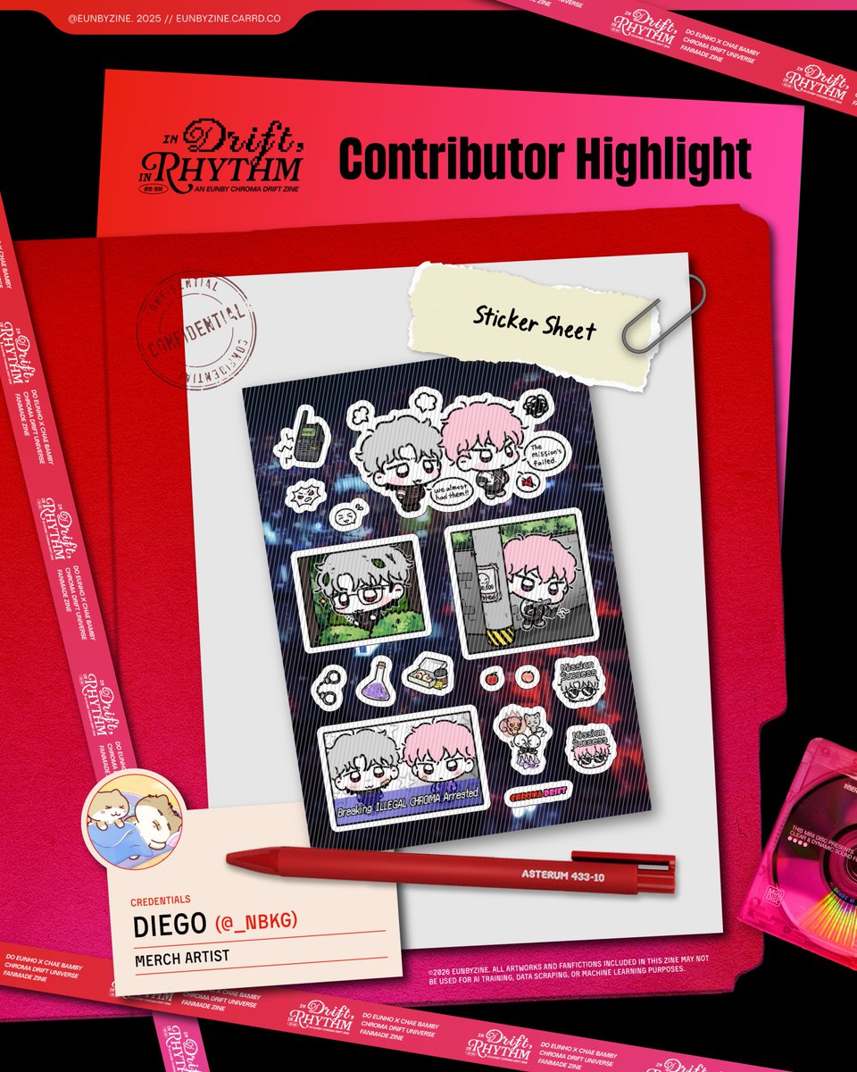 In Drift, In Rhythm: An Eunby Chroma Drift Zine tweet media