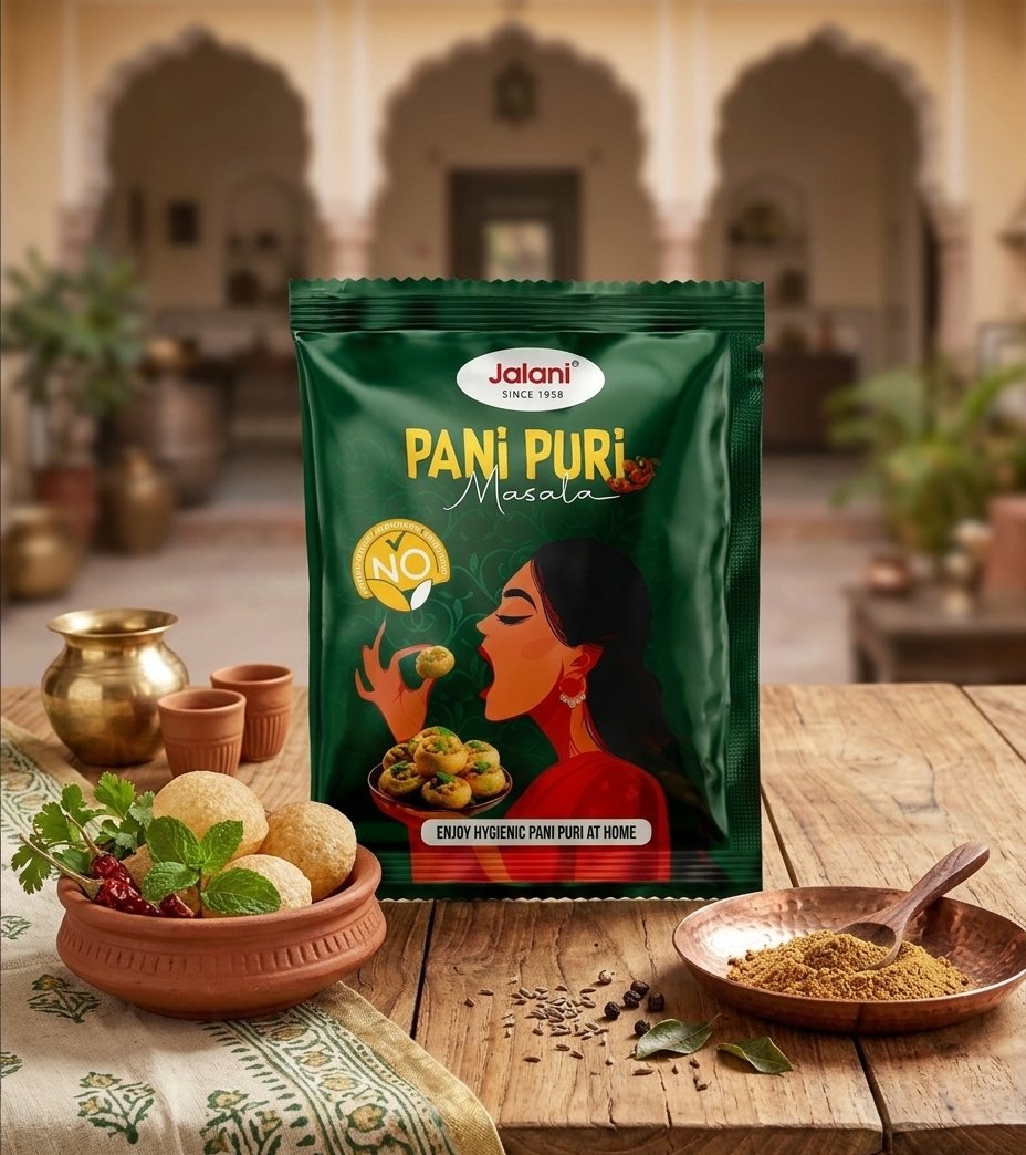 khuushiagarwal's tweet image. @jalani_india Pani Puri Masala Packaging Redesign ✨
Bold, vibrant, and made to stand out instantly on the shelf. First time trying this kind of packaging—and loved it! 🚀
#PackagingDesign #PaniPuri #GraphicDesign