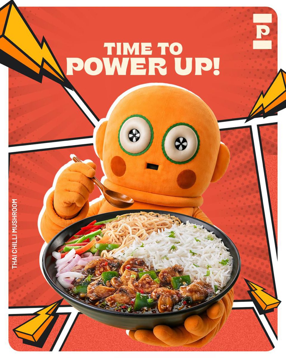 PaninoIndia's tweet image. Fuel your day with a burst of flavour! The perfect mix of spicy, savory, and everything you crave. When hunger strikes, it's time to charge up with Panino's Thai Chilli Mushroom bowl.

Walk in or order online, from Zomato &amp;amp; Swiggy!

#Panino #PowerUp #GetSaucy #Pune #Mumbai