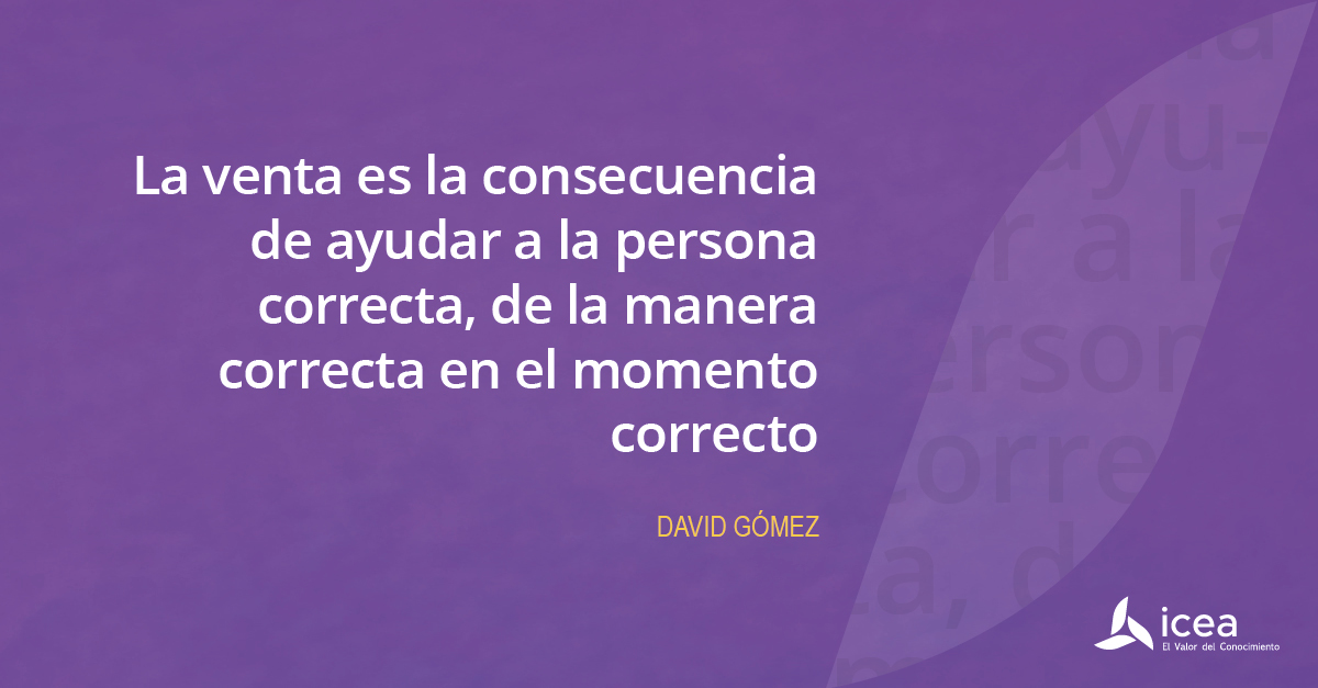 #Felizlunes La venta es la consecuencia de ayudar a la persona correcta, de la manera correcta en el momento correcto