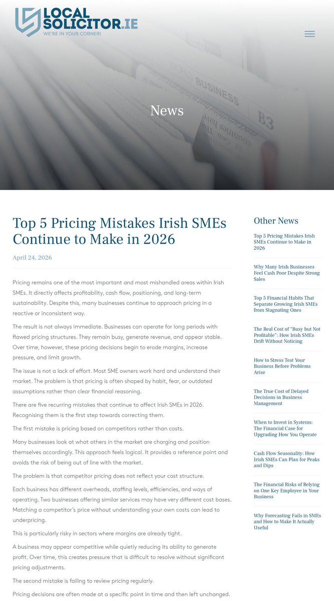LiamFit78284825's tweet image. You can read this article on the @_localsolicitor website when you click on the link. localsolicitor.ie/2026/04/24/top… #top #pricing #mistakes #irish #smes