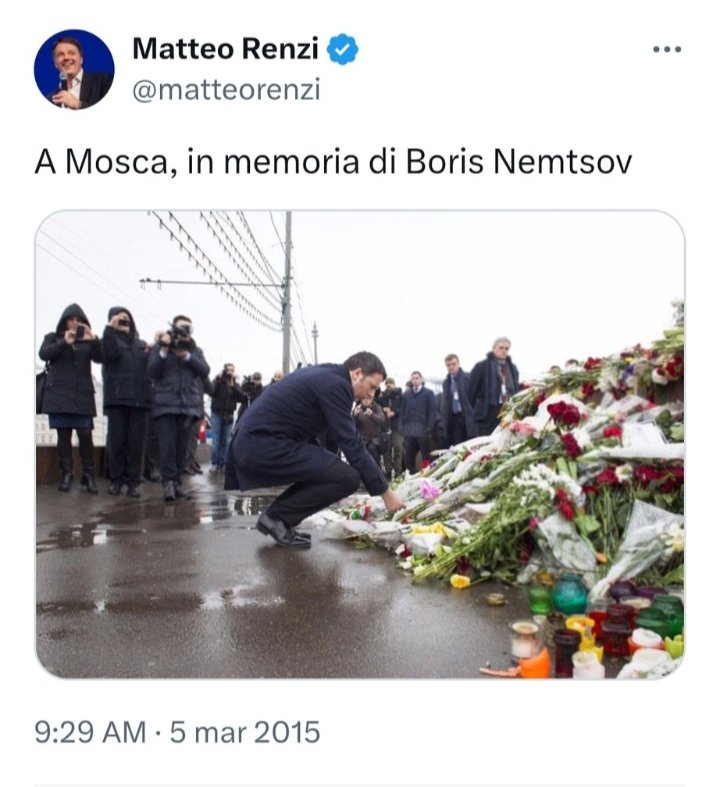 C'è chi va a Kiev (come vari esponenti di ItaliaViva!) e c'è chi ha sfidato tutto prima di tutti: