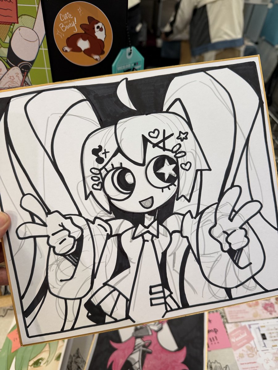 i drew miku too!! Maybe I’ll touch it up a little and do a raffle?