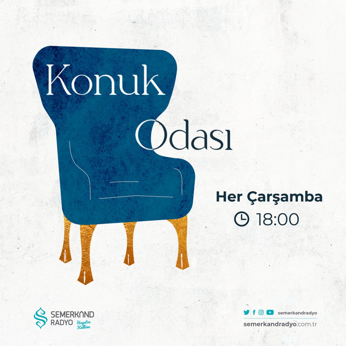 Semerkandradyo's tweet photo. Güncel ve kültürel meseleler,edebiyattan sanata tarihten medeniyete hayata dair pek çok şey Konuk Odasında... Konuk Odası Mehmet Dumlupınar'ın sunumuyla her çarşamba 18'de Semerkand Radyo da

#gündem #guncel #radyo #ilim #irfan #hikmet #sohbet https://t.co/OGN36nmt6Y