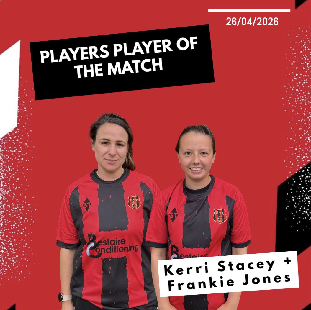 BerrowFC's tweet photo. RESULTS 🔴⚫️

The Ladies ended their season yesterday with a deserved 3 points 🤩

Goals from Ayva, Jo and Elsie 🔥 

MPOTM - K.Stacey 🤩

PPOTM - K.Stacey + F.Jones 🤩 https://t.co/UBuRLjniba