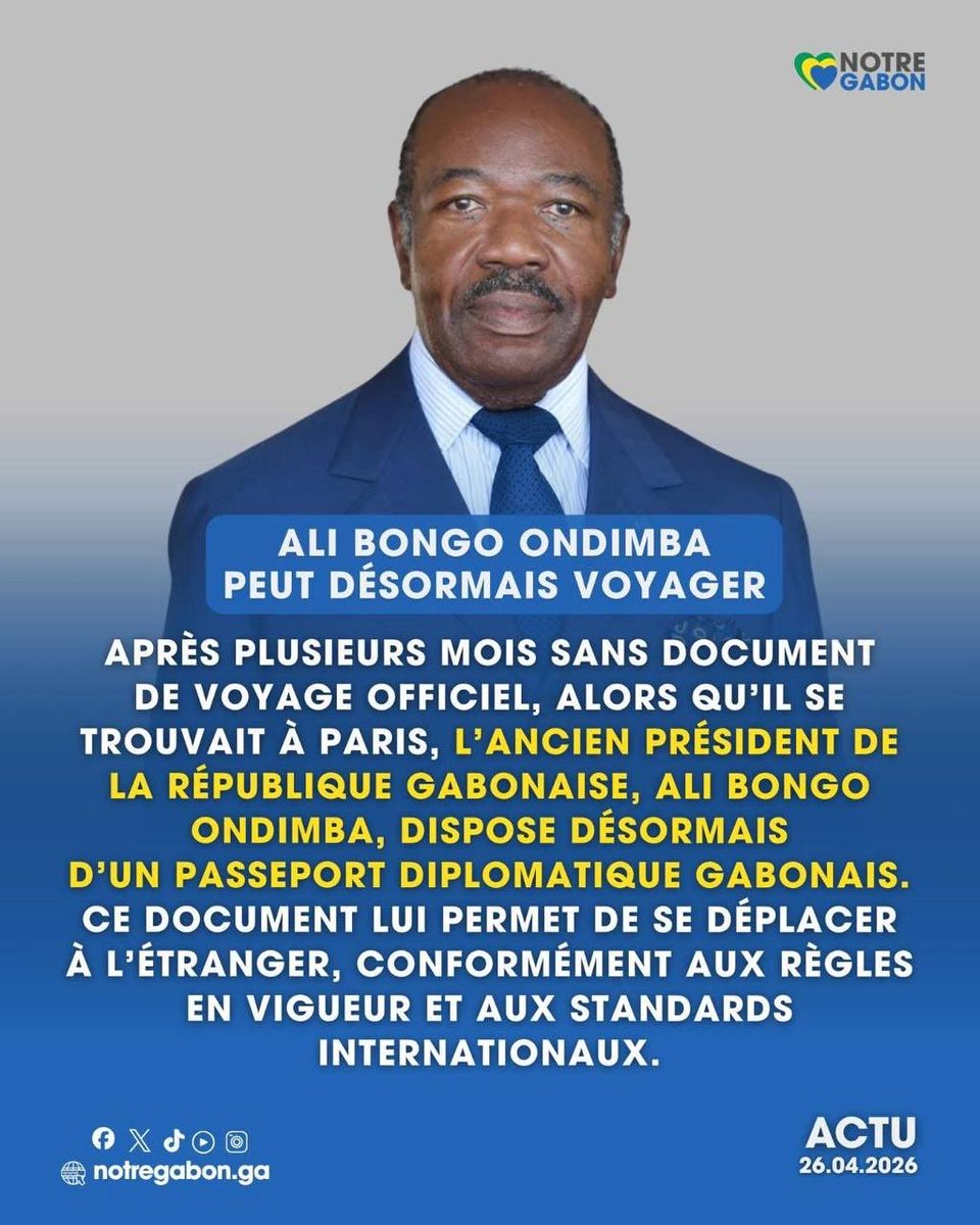 Noureddin Bongo Valentin tweet media