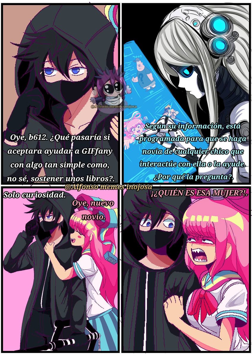 Uff como olvidar esa ves que hice un comic pixel art dónde un una IA mando a un antivirus a salir con un virus xd