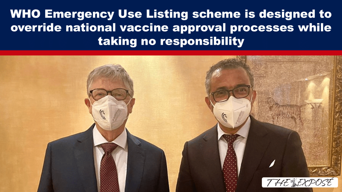 ExposeNewsGB's tweet image. The World Health Organisation is developing a supranational vaccine authorisation mechanism – the Emergency Use Listing - which allows it to influence regulatory decisions inside sovereign states. #Globalists #LatestNews #VaccineAgenda
expose-news.com/2026/04/25/who…