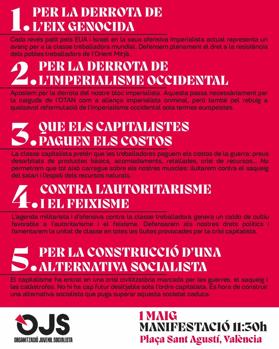 Organització Juvenil Socialista del País Valencià tweet media