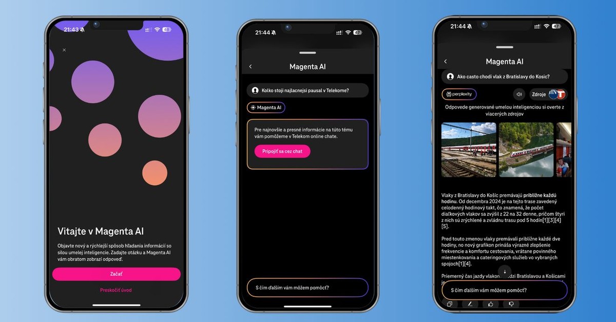 Zivesk's tweet image. Telekom rozširuje službu Magenta AI o nové bezplatné funkcie. V aplikácii pribudli nástroje Picsart na úpravu obrázkov a ElevenLabs na tvorbu podcastov z textu.
Viac tu: brnw.ch/21x1XQe

#tvoperatori #telekom #operator #aplikacia