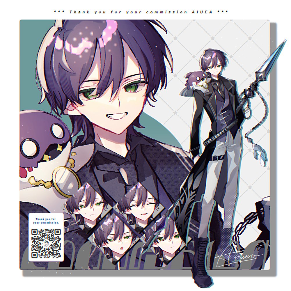 pomenomeno's tweet photo. 実況用の立ち絵を描かせていただきました～！肩のお供さんも武器もONOFFできるようになっています。しかしお供さん可愛く描けたから是非肩になるべく乗っていてほしいですね。ご依頼ありがとうございました
#SKIMA
#COMMISION https://t.co/gpyn5zzoQR