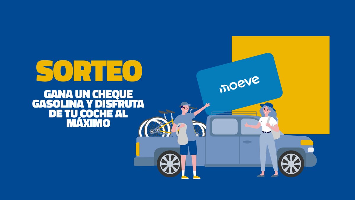 #SORTEO  
 
Este mes de abril regalamos un cheque carburante de Moeve
​
1️⃣Sigue nuestro perfil 
2️⃣Da Like a esta publicación

Puedes participar todas las veces que quieras hasta el 30/04👉 acortar.link/JVCjWr
¡Mucha Suerte! 

#premio #gasolina
