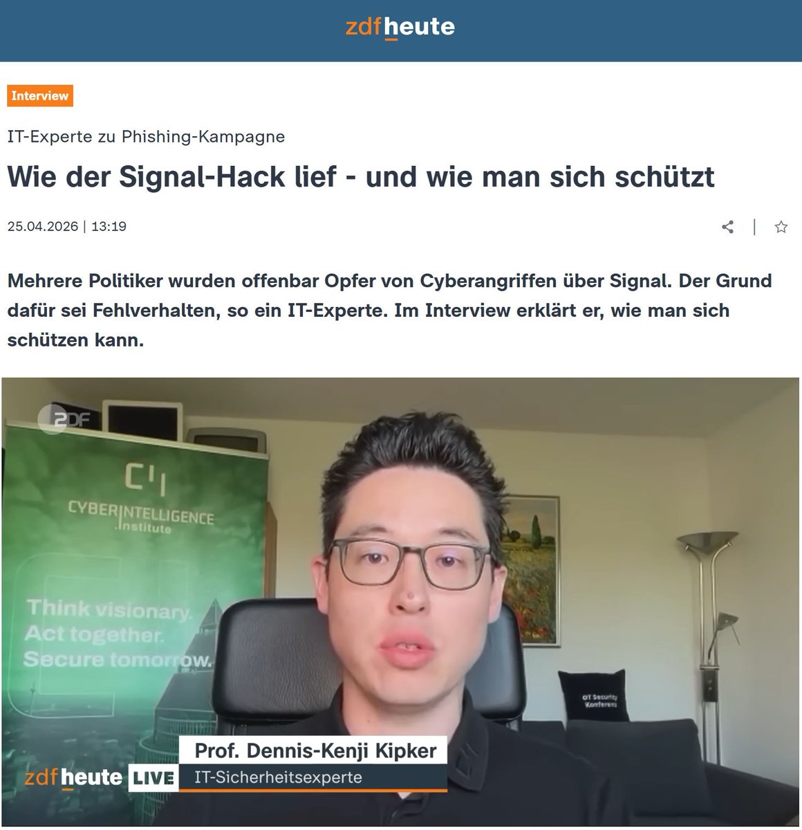 Dennis_Kipker's tweet image. Der #Signal-Angriff zeigt ein Strukturproblem: Politische Kommunikation verlagert sich in informelle Kanäle wie Messenger. Diese werden aufgrund ihrer vermeintlichen Cybersicherheit breit genutzt, ohne dass es verbindliche Regeln der Bundesverwaltung gibt: zdfheute.de/politik/deutsc…