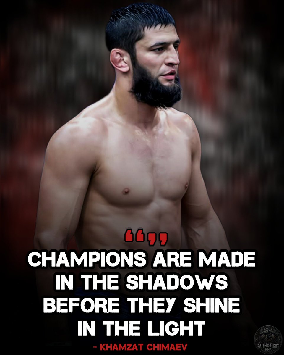 faithfightmma's tweet image. Success isn't about the noise you make, it's about the work you put in when no one is watching. Keep pushing, keep growing. 📈🔥
#Inspiration #KhamzatChimaev #Focus #WorkHard
