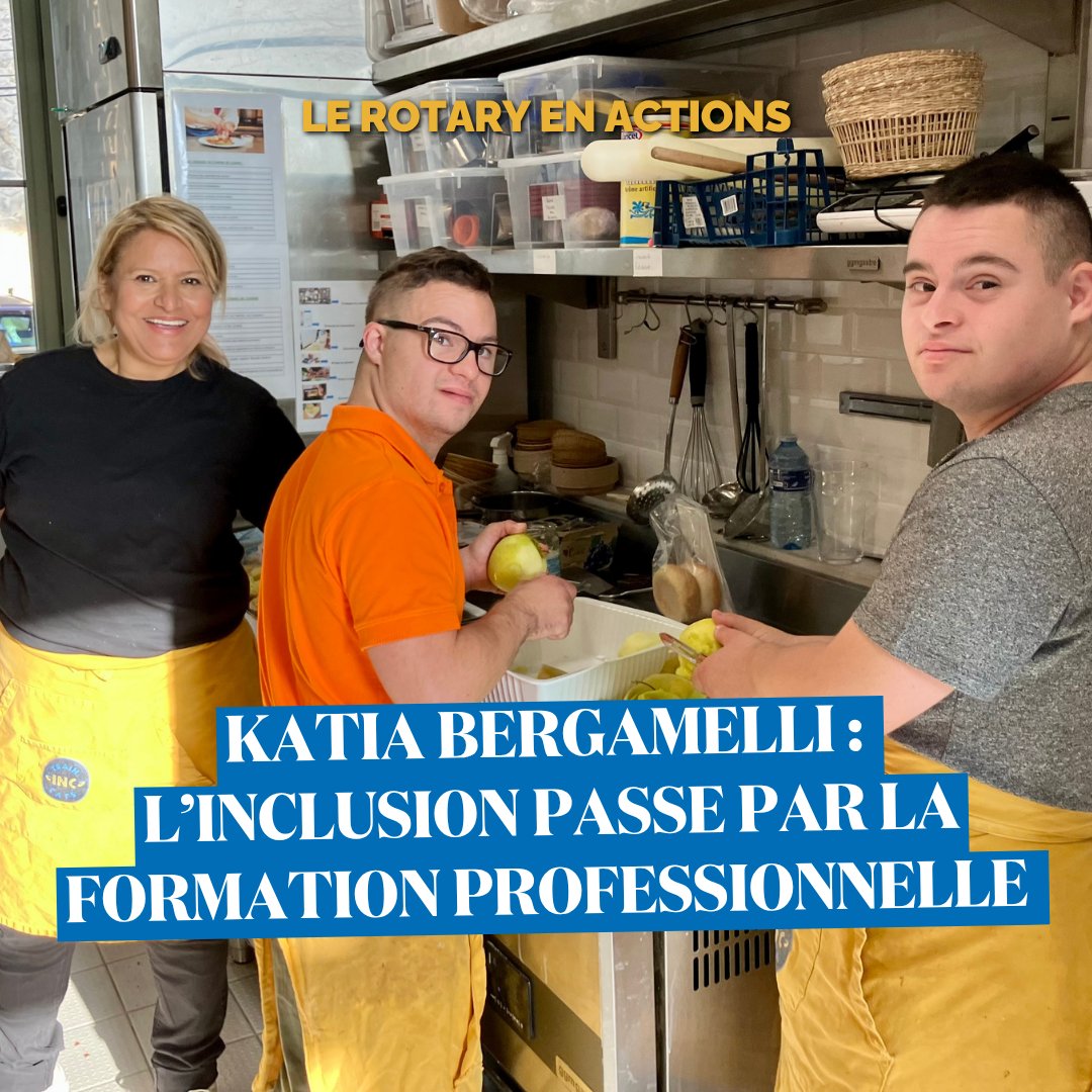 rotarymagfr's tweet image. Katia Bergamelli a fondé T’CAP 21 pour sa fille Lucie, trisomique.
L’association forme et emploie des jeunes en situation de handicap près de Marseille.
Soutenue par le @RotaryFrance.
Lire l'interview complète sur rotarymag.org/6-temoignages/…

#Rotary #Inclusion #Trisomie21