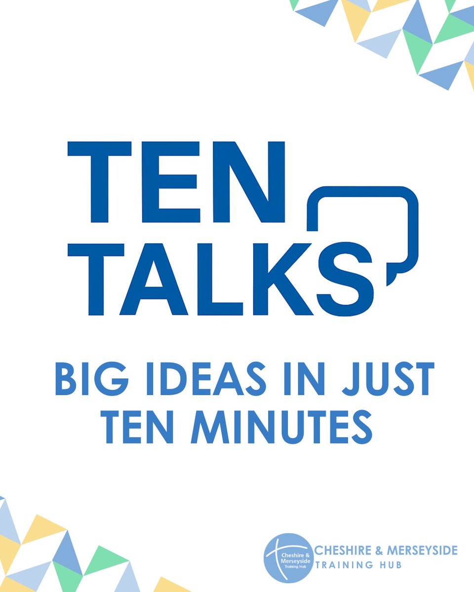 CMTHub1's tweet photo. Our Ten Talks sessions have started again this week! 💙

Join us every other Tuesday, 1pm start! Sign up once for full access ➡️ https://t.co/atnb1xsAEN

Attend live to ask questions and be part of the conversation. https://t.co/7T56vHc4LT