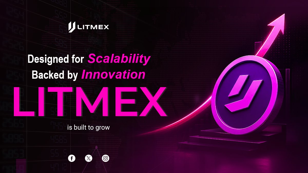 Litmexprotocol's tweet photo. Built to scale. Designed to lead.
Litmex isn’t just growing — it’s engineered for exponential expansion.
Powered by innovation, driven by vision.
📈 The future starts here
🚀 Join the presale:
🌐 https://t.co/sdxguolP51
#LMX #Litmex #Presale #Presalecrypto https://t.co/668XKxRDyK