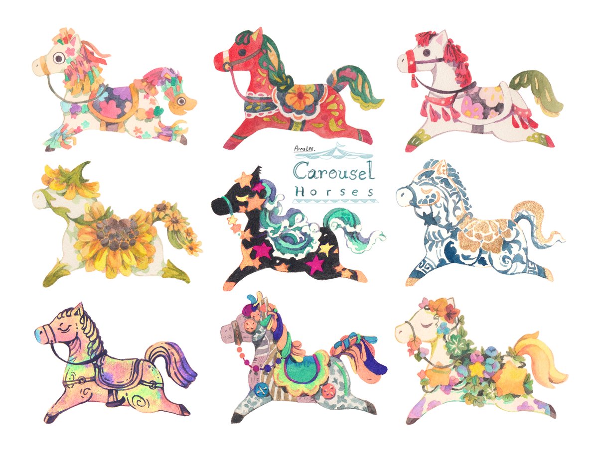 More horses
🐴🦓🦄
🐎🏇🎠
