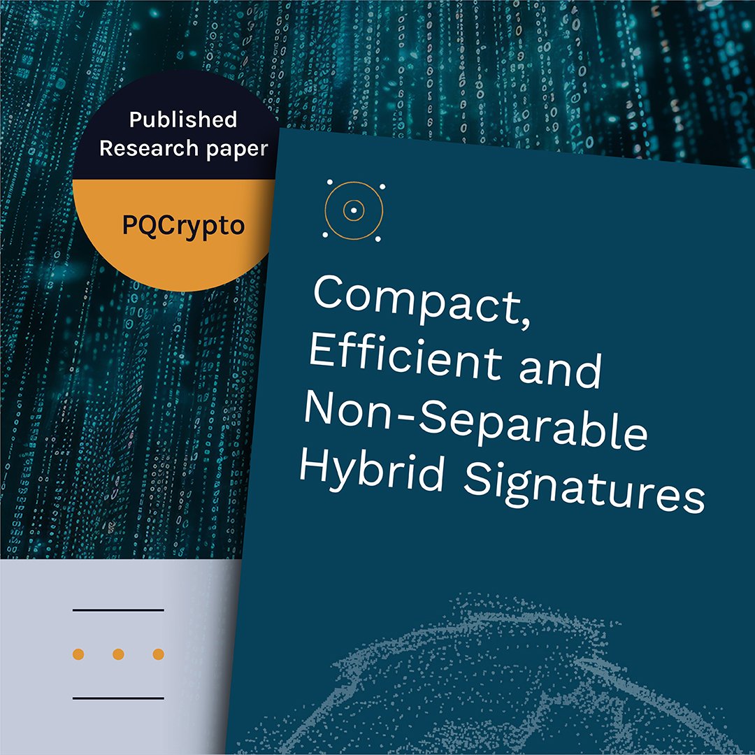 PqShield's tweet image. Post-quantum transition requires hybrid schemes like Silithium, which merges EC-Schnorr and ML-DSA via the new Hybrid EU-CMA framework. It offers smaller, faster signatures and is proven practical in OpenSSL. hubs.li/Q04dww1w0
#postquantum #quantumsafe #cryptography #pqc