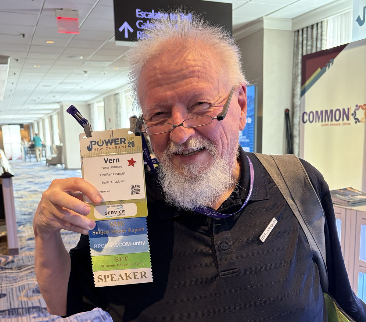 RPGPGM's tweet image. If you are at ⁦@COMMONug #PowerUp don't forget to ask for your RPGPGM.COM-unity ribbon when you see me, and join our community 👥

I am looking forward to meeting you all! 

💙#IBMi #rpgpgm #IBMChampion