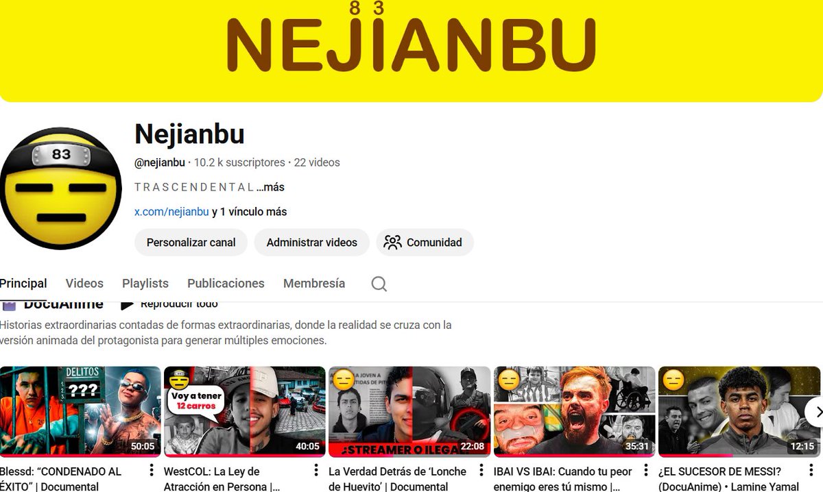 nejianbu's tweet photo. @JAKETRINDER_ I recommend you check out my channel to change your mind, I make documentaries 😎. https://t.co/c471nBThyA