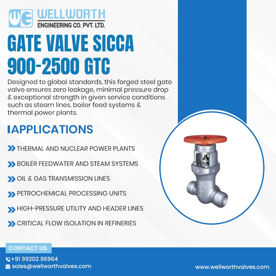 wellworth001's tweet image. Built for strength. Engineered for reliability. ⚙️

The Gate Valve SICCA 900–2500 GTC is designed to deliver zero leakage, minimal pressure drop, and superior durability in the most demanding industrial environments. 

#WellworthEngineering #GateValve #IndustrialValves