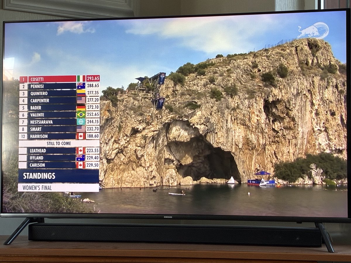 JaneVCarroll's tweet image. Random cable
scrolling found me this..
@rbulltv 
#cliffdiving
#worldseries