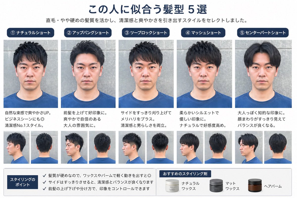 チャッピーに髪型のおすすめを聞いてみた！
次の髪型は②にしてみるよ！
ありがとうチャッピー！
#ChatGPT #おすすめの髪型