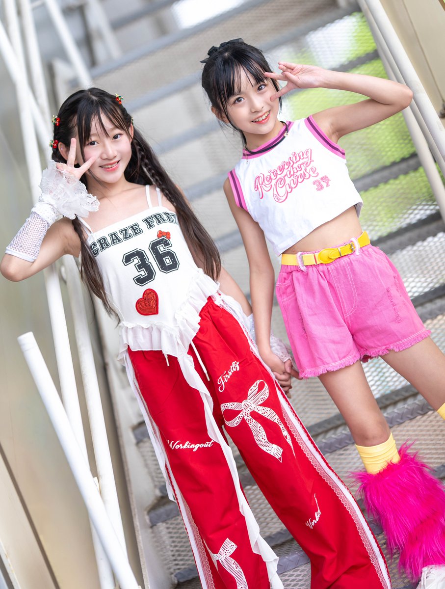 ゆあ＆さっち（JS5ペア）2人とも美少女さんに成長されましたね🥰けど