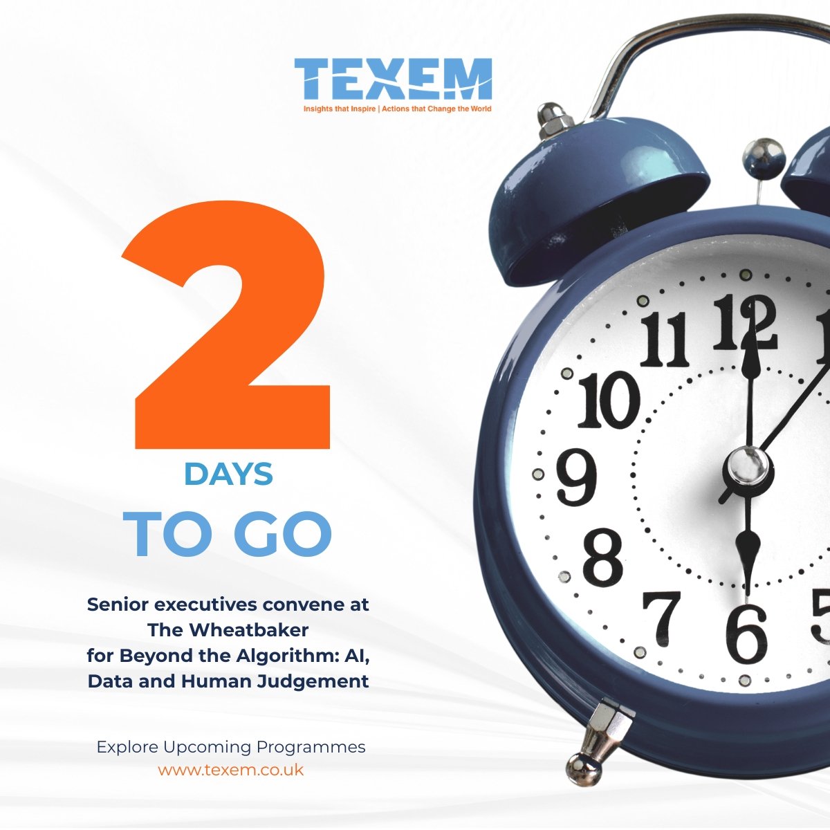 Texem_UK's tweet image. Leadership advantage is built through disciplined thinking and global insight.

Strategic conversations begin soon at The Wheatbaker.

Explore upcoming programmes:
texem.co.uk⁠
#2DaysToGo #LeadershipThinking #TEXEMUK