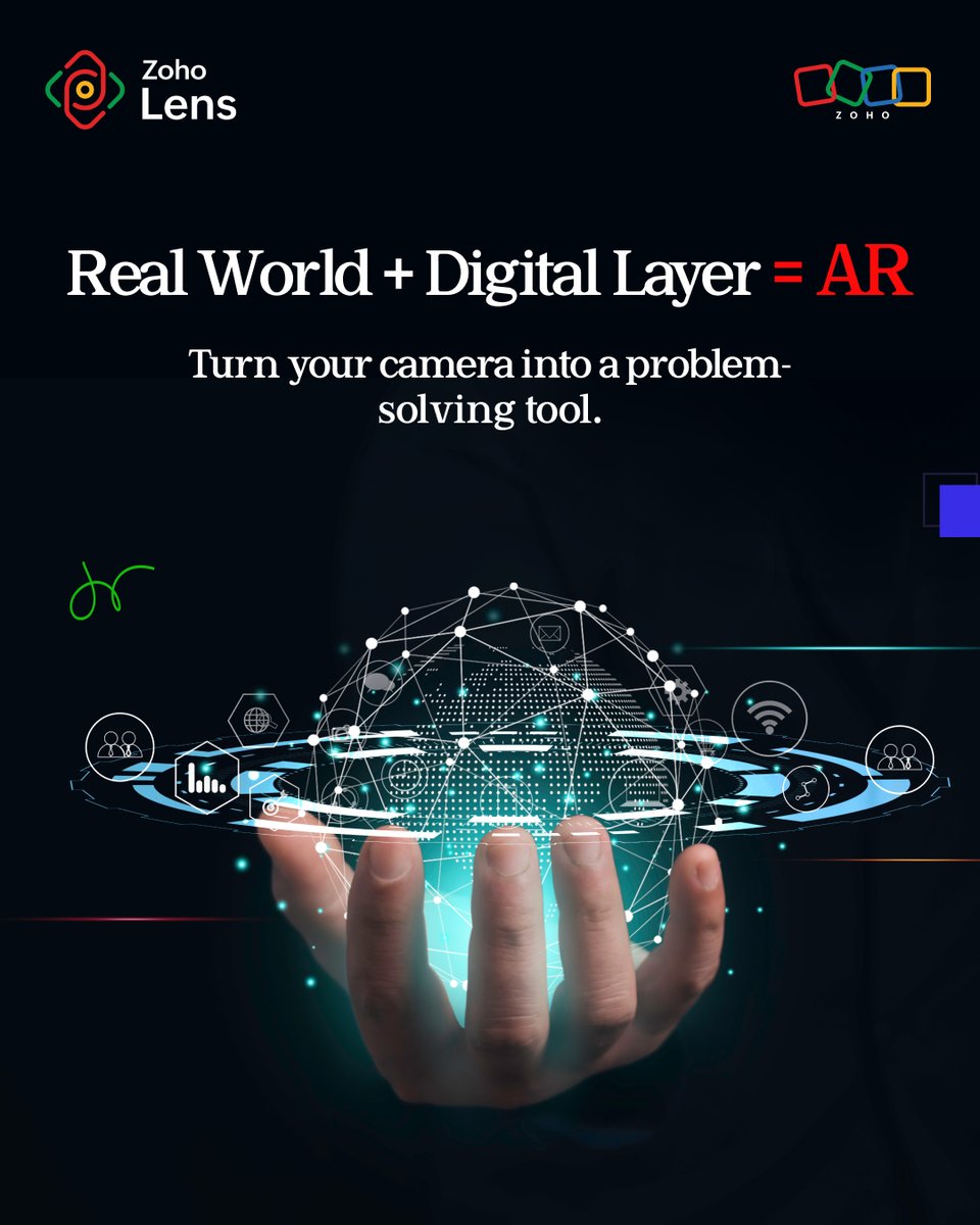 ZohoLens's tweet image. Ever wondered how AR actually works? 🤔

It’s not magic, it's tech that blends digital with reality in real time.

Learn how 👇
zma.page/jcd

#RemoteSupport #AugmentedReality #Zoho #ZohoLens