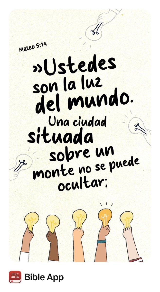 EmersonRobles's tweet photo. “»Ustedes son como una luz que ilumina a todos. Son como una ciudad construida en la parte más alta de un cerro y que todos pueden ver. Mateo 5:14 #Godisgood https://t.co/LpQXthVt8C