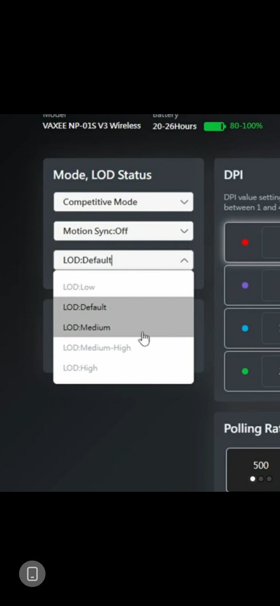 BestMomay's tweet photo. @vaxee_corp Which is LOD prefer a same as HIGH of Np01S ERGO ? https://t.co/9OIDP8jkP1