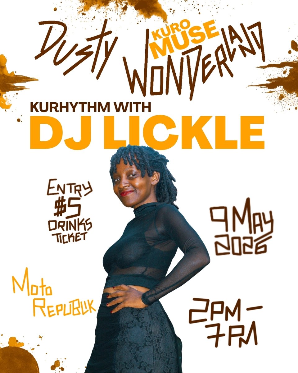 MotoRepublik's tweet image. Afro-tech loading… 🔊

DJ LICKLE at Kurhythm
Bass. Rhythm. Movement.
🗓 9 May
⏰ 2PM – 7PM
🎟 $5

Pull up for the grooves 😤
#AfroTech #KuroMuse #HarareEvents #motorepublik #fypシ゚