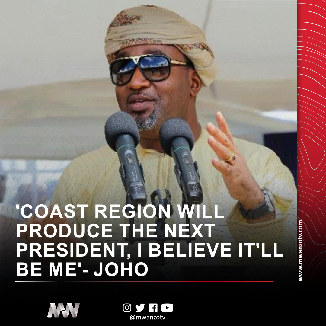 MwanzoTv's tweet image. #KENYA: JOHO EYES 2032 PRESIDENTIAL SEAT
"I believe the Coast Region will produce the next president. It does not have to be me, but I believe it will be me. We are supporting Ruto now so that in 2032, we will go to the people of Rift Valley and tell them we helped you, now help
