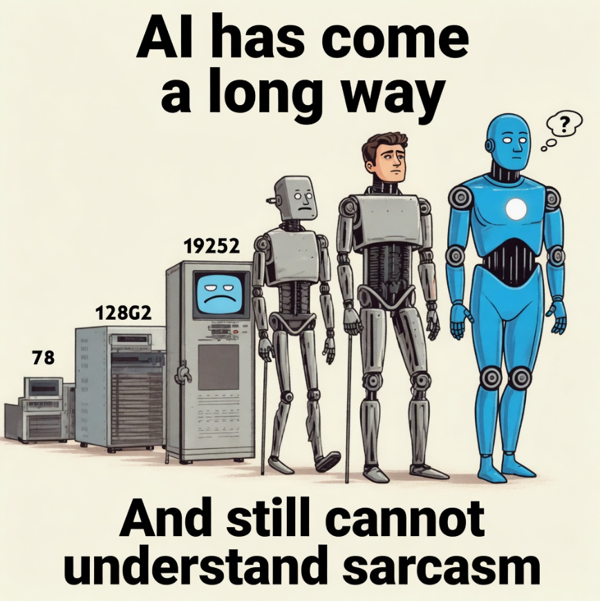 NYFAI22's tweet photo. Al... Funny Meme Fridays.

#Artificialintelligence #Automation #GenerativeAl #FutureOfWork #AI https://t.co/GGbRSF4Sig
