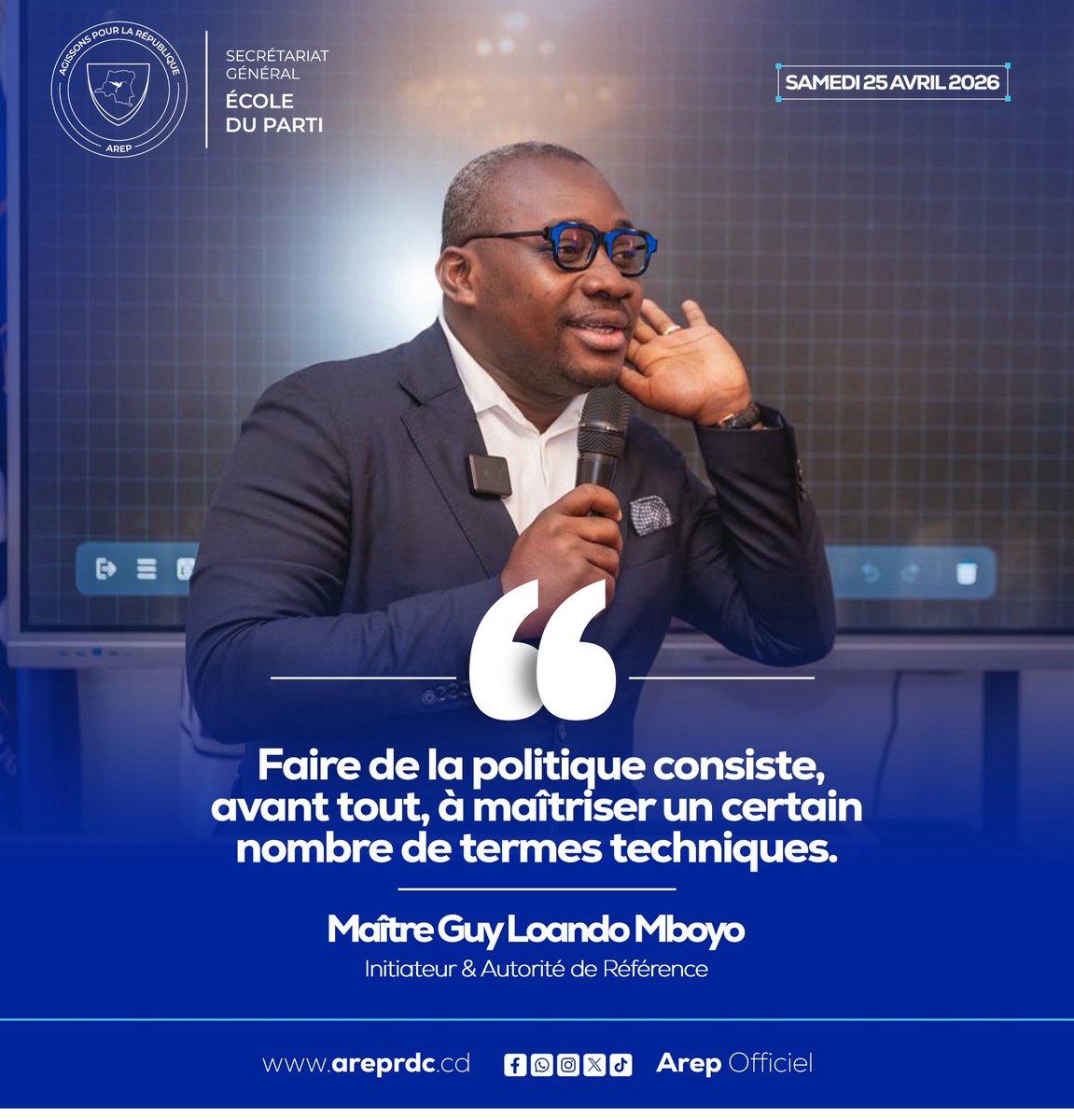 ArepOfficiel's tweet photo. AREP, c’est l’armée de la conservation du pouvoir. Dixit SEM @Guy_Loando https://t.co/TwsM9stWmy
