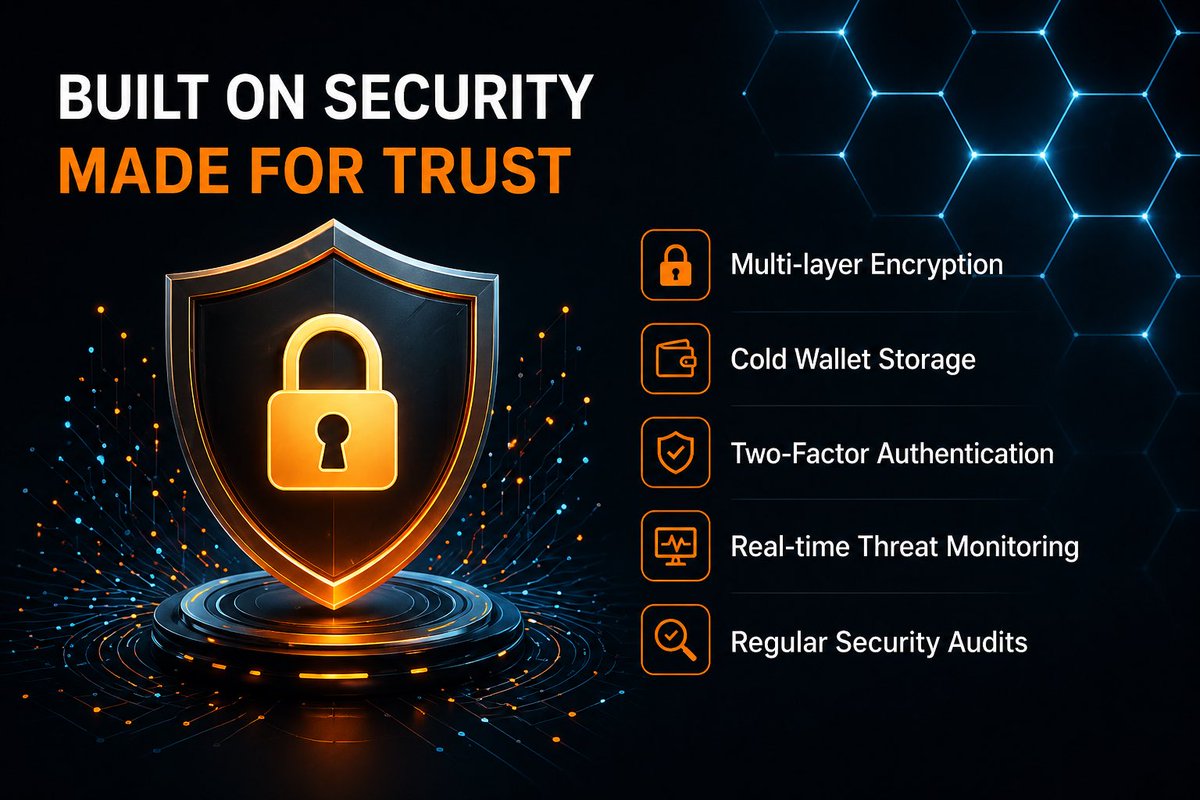 MahaNetwork5's tweet photo. 🛡️ MAHA Network  

Built on security. Made for trust.  

Protecting your assets with advanced technology:  
🔐 Multi-layer encryption  
💼 Cold wallet storage  
🔑 Two-factor authentication  
📡 Real-time monitoring  

Because security isn’t optional… it’s essential.  

#MAHA https://t.co/qZN9otUJBU