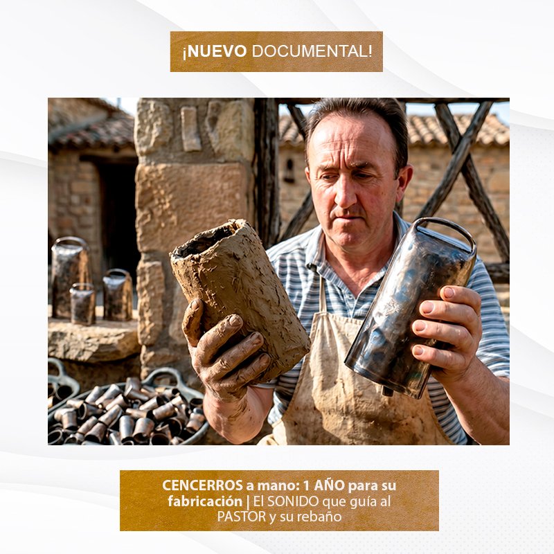 EugenioMonesma's tweet image. 🔴🎥 ESTRENO | #CENCERROS a mano: 1 AÑO para su fabricación | El SONIDO que guía al pastor y su rebaño. #OficiosPerdidos

🕣 HOY a las 20:30h en mi canal de #Youtube: youtube.com/c/eugeniomones…
 
 ⏲️ Duración: 10 minutos

¡Espero que os guste! 😀