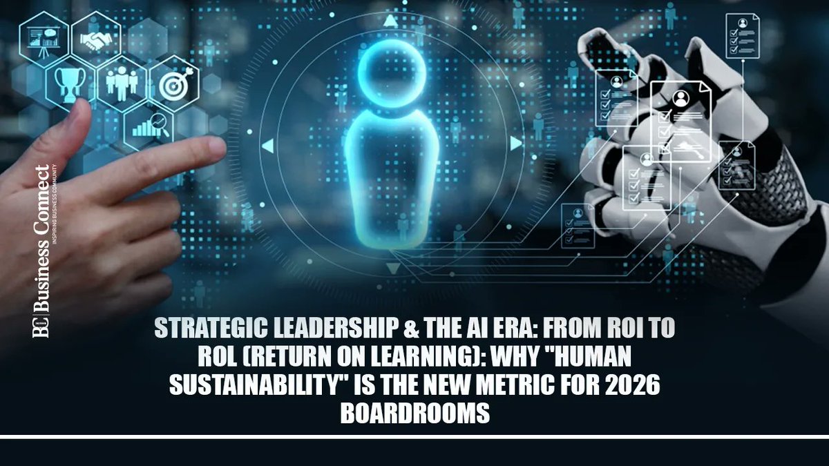BusinessConne16's tweet image. Explore how leadership is shifting from ROI to ROL (Return on Learning) in the AI era, with human sustainability emerging as a key boardroom metric for 2026.

Read More:
businessconnectindia.in/ai-leadership-…

#aileadership #futureofwork #humansustainability #rol #businessstrategy