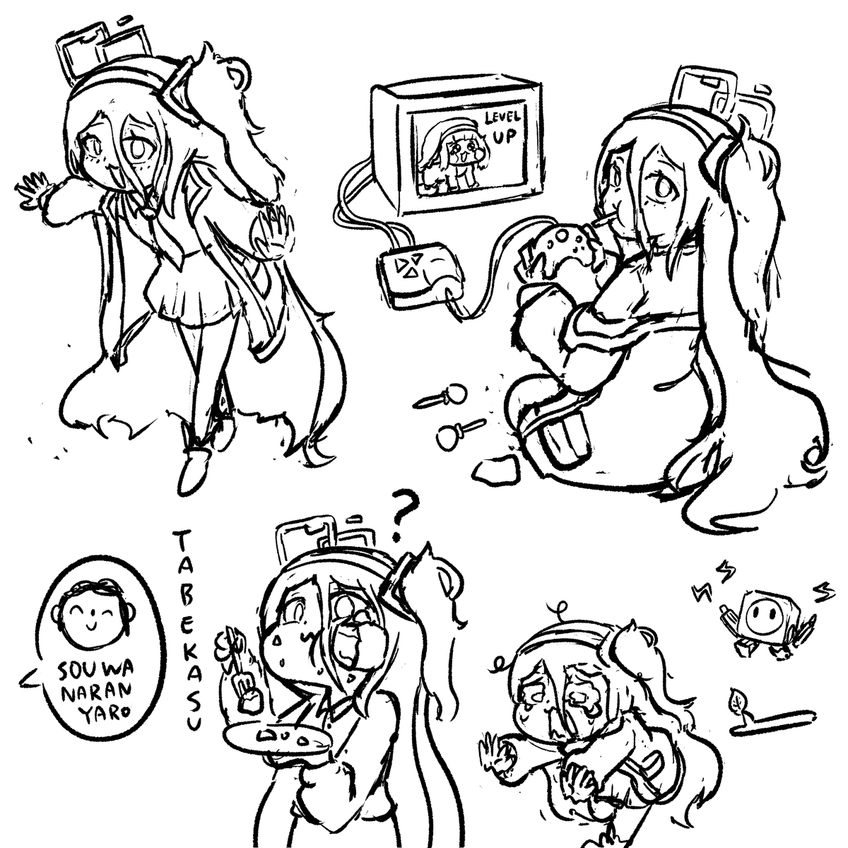 下描き練習 