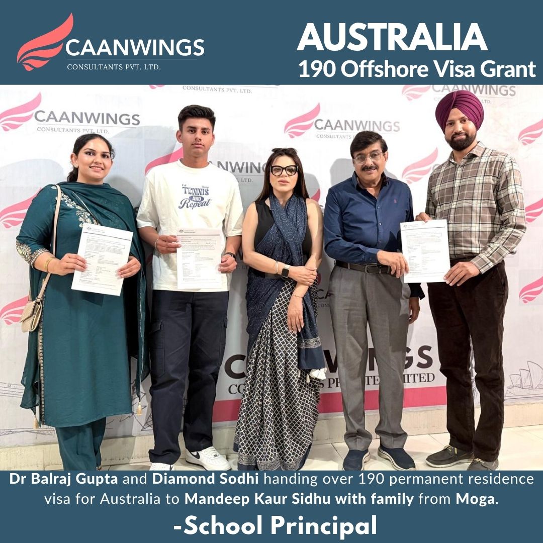 Caanwings_on_X's tweet image. Congratulations  on AUSTRALIA 190 Visa Grant  For School Principal  
.    
.                   
TO CHECK Your Eligibility, share your CV at caanwings@gmail.com 𝗩𝗶𝘀𝗶𝘁: Caanwings Consultants Pvt. Ltd 𝐂𝐚𝐥𝐥: 78498-78498        
.                    
.       
#Visa